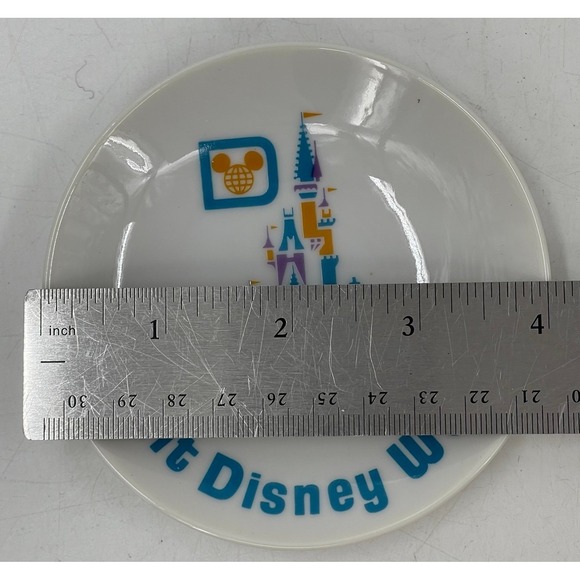 Walt Disney World WDW Productions Miniature Porcelain Plate Theme Park Souvenir - Picture 2 of 3